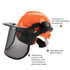 Chainsaw Brushcutter Hard Hat Safety Helmet Face Shield With Visor & Ear Muffs For Landscaping Gardening Lawn Mowing Edge Trimming CE Approved