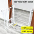 76cm Tall Baby Pet Security Gate Safety Adjustable Width with Cat Door for House Doorways Stairs Guard Extension Part Width 12cm/24cm Wall Mount