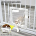 76cm Tall Baby Pet Security Gate Safety Adjustable Width with Cat Door for House Doorways Stairs Guard Extension Part Width 12cm/24cm Wall Mount