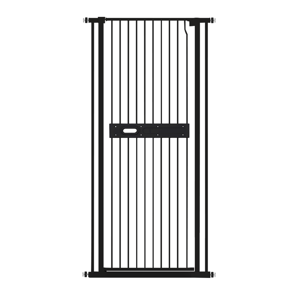 Extra Tall 150cm Baby Pet Security Gate Balck Safety Gate Easy Fit Fence Two Way Opening No Drill Needed