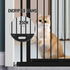 Extra Tall 150cm Baby Pet Security Gate Balck Safety Gate Easy Fit Fence Two Way Opening No Drill Needed