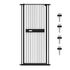 Extra Tall 150cm Baby Pet Security Gate Balck Safety Gate Easy Fit Fence Two Way Opening No Drill Needed