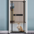Extra Tall 150cm Baby Pet Security Gate Balck Safety Gate Easy Fit Fence Two Way Opening No Drill Needed