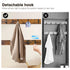 4-In-1 Coat Rack Large Capacity Freestanding Hall Tree 183 High Entryway Bench with 8 Detachable Hooks Hanging Rod and 2-Tier Shoe Storage Rustic Brown