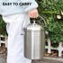 5L Compost Bin Kitchen Countertop Stainless Steel Composter Bucket with Lid and Charcoal Caddy Kitchen Waste Pail Odour Free and Easy Cleaning Silver