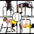 Set of 2 Functional Fitness Dip Stands Station Height Adjustable Dip Bars Portable Parallettes Calisthenics Equipment Safety for Home Gym Strength Training