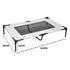 Raised Dog Bed Large Elevated Pet Bed Scratch and Moisture Resistant Breathable Kennel with Non-Slip Feet Indoor Outdoor for All Seasons Max Load 100kg