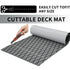 Adhesive Marine Decking EVA Foam Boat Flooring Teak Non-slip Mat Cuttable Deck Mat for Motorboat RV Yacht Kayak Surfboard 190cmx70cm Rhombus Grey
