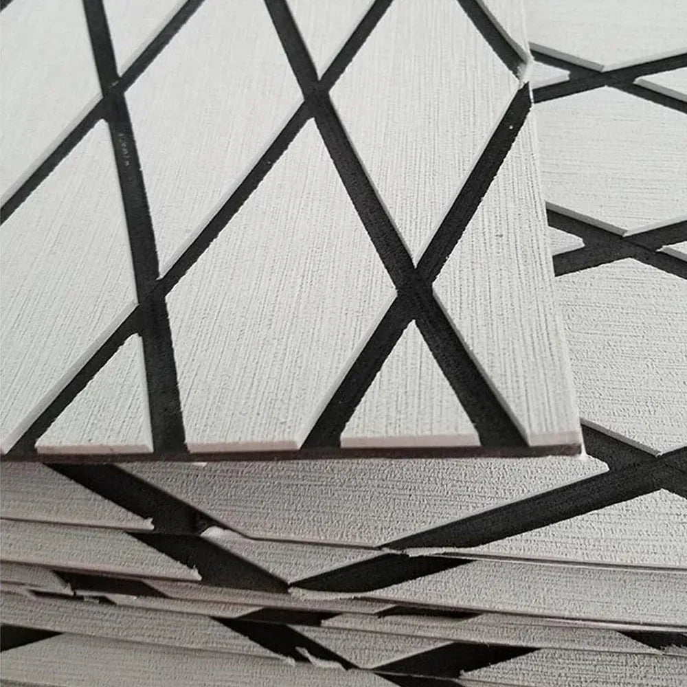 Adhesive Marine Decking EVA Foam Boat Flooring Teak Non-slip Mat Cuttable Deck Mat for Motorboat RV Yacht Kayak Surfboard 190cmx70cm Rhombus Grey