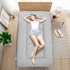 Foldable Floor Mattress Roll Up Futon Mattress Thicken Memory Foam for Bedroom Guest Room and Travel Portable Japanese Sleeping Tatami Mat 1x2m Grey