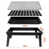 Charcoal BBQ Grill Folding Portable Camping Barbecue Grill Lightweight for Outdoor GrillingCamping Hiking Picnics Tailgating Backpack Party 60x22x37cm