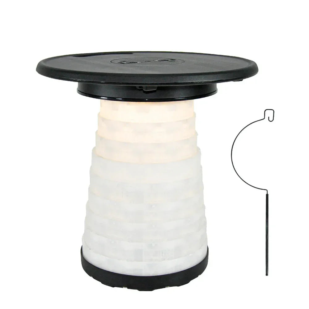 Multi-Functional Outdoor Stool for Aussie Night Camping Fishing Telescopic Hook Rod Lanterns Tarps Hanging No-Tools Assembly Anti-Corrosion PP