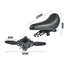 3 In 1 Kids Bike Mounted Front Seat Detachable With Handlebar Foot Pedal Bicycle Seat for Children 1-8 Years Compatible with All Adult Mountain Bikes