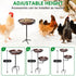 Bird Bath and Feeder Double 12Inch Bowls Metal Bird Feeder Birdbaths Freestanding Bird Bath Stand with Stakes for Garden Outdoors Decor Large Capacity