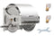 Large Stainless Steel Garden Hose Reel Cart Portable Pipe Holder With Rainproof Sunscreen Protection Lid and Crank Handle
