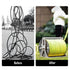 Large Stainless Steel Garden Hose Reel Cart Portable Pipe Holder With Rainproof Sunscreen Protection Lid and Crank Handle