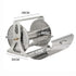Large Stainless Steel Garden Hose Reel Cart Portable Pipe Holder With Rainproof Sunscreen Protection Lid and Crank Handle
