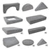 17Pcs Modular Kids Play Sofa Toddler Couch High Density Foam Play Block with Washable Cover Creative Fort Building Playset for Bedroom Playroom Living Room