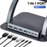 7-in-1 Laptop Stand Docking Station Ergonomic Laptop Riser 360 Rotatable - PD Charging HDMI USB-C and USB-A 3.0 Ports for MacBook M1/M2/M3 HP ASUS DELL