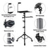Mobile Laptop Tripod Stand 11-16 Inch on Wheels 82-170cm Height Adjustable Projector Stand Portable Stand with Gooseneck Phone Holder for Home Office