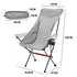 Ultra-Light 1.5KG Portable Folding Rock Camping Chair No Tools Setup 150kg Capacity Heat-Resistant Oxford Fabric Armrests Design with Side Pockets