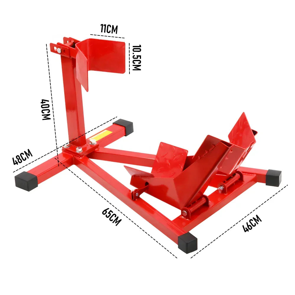 Heavy-Duty Motorcycle Motorbike Front Wheel Chock Lift Stand Vehicle Wheel Chock Clampsfor Trailer Transport 15