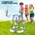 Pool Basketball Hoop Set Floating Swimming Pool Toys Inflatable Poolside Game with 4 Balls 12 Circles and Pump Fun Water Sport Toy for Kids and Adults