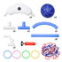 Pool Basketball Hoop Set Floating Swimming Pool Toys Inflatable Poolside Game with 4 Balls 12 Circles and Pump Fun Water Sport Toy for Kids and Adults