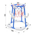 Pool Basketball Hoop Set Floating Swimming Pool Toys Inflatable Poolside Game with 4 Balls 12 Circles and Pump Fun Water Sport Toy for Kids and Adults