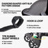 Universal Pram Board Seat and Stand Up Adjustable Buggy Board Pushchair with Bear Pattern Removable Seat Fits Most Strollers Holds Children Up to 25kg