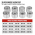 30 PCS Pull and Press Sleeve Kit 45# Steel Removal Installation Bushes Bearings Tool Kit Bush Removal Insertion Works on Most Cars and LCV HGV Engines