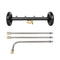 Pressure Water Spray Car Undercarriage Cleaner Washer Max 4000PSI Chassis Washer Surface Cleaner 1/4 Quick Connector with Wands for Car Ground Cleaning