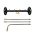 Pressure Water Spray Car Undercarriage Cleaner Washer Max 4000PSI Chassis Washer Surface Cleaner 1/4 Quick Connector with Wands for Car Ground Cleaning