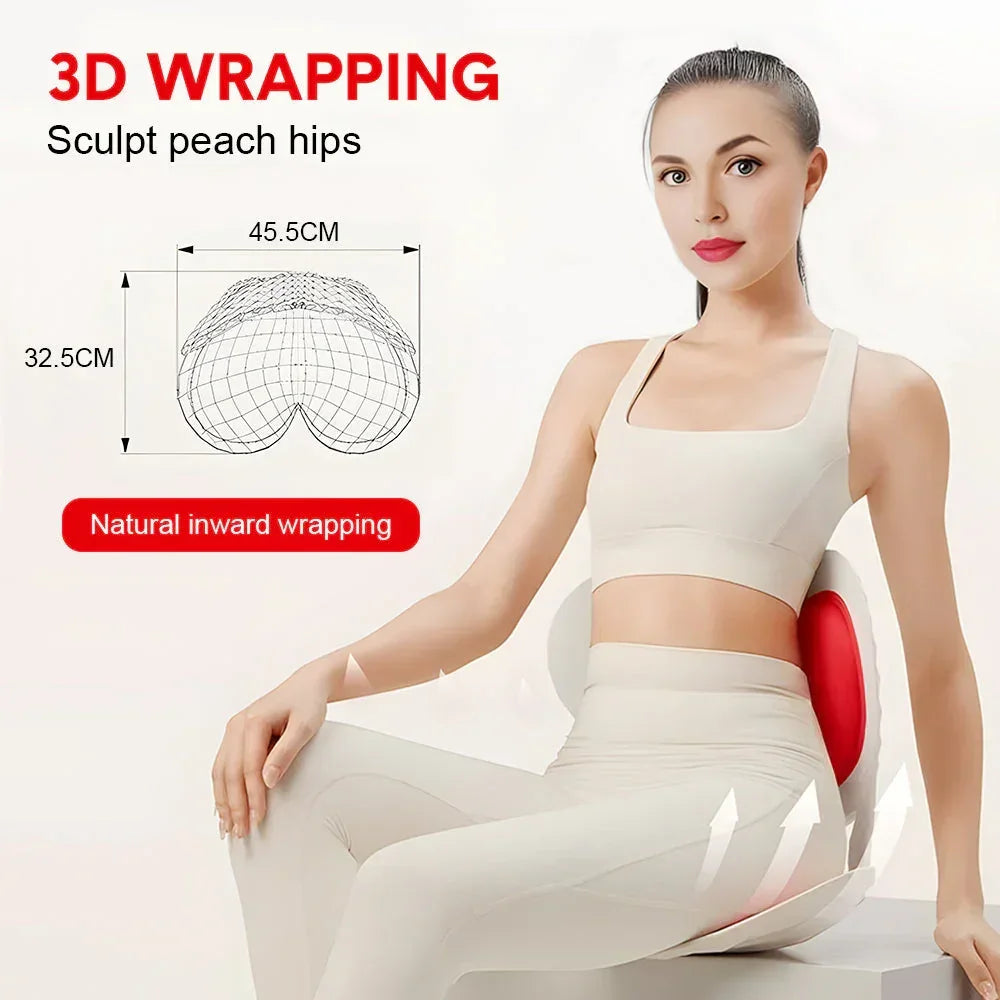 Cushion Portable Ergonomic Lower Back Seat Lumbar Support Chair Posture Correction Max Load 110kg for Home Office Chair and Floor Seat Red Heart Design