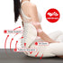 Cushion Portable Ergonomic Lower Back Seat Lumbar Support Chair Posture Correction Max Load 110kg for Home Office Chair and Floor Seat Red Heart Design