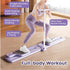 Multifunctional Pilates Reformer Board Foldable Leg Exercise Machine with Height Adjustable T-Handle Low Noise Home Fitness Equipment Strength Building