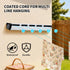 5 Line Retractable Clothesline 10m Heavy Duty Wall-Mounted Iron Clothes Dryer Outdoor Indoor Drying Rack Rope Hanger for Wet Dry Clothing Bathroom