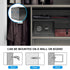 All Steel Safety Box Wall Mountable Fireproof Mini Safe Box Keypad and Key Dual Unlock Methods with Removable Shelf for Home Office Hotel Money Safe