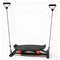 Simulate Ski Training Board Non-Slip Slide Stepper Training Machine with 2 Resistance Bands and Real-time Display Indoor Cardio Full Body Fitness Equipment