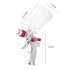 Air Spray Gun HVLP Kit Paint Gun Gravity Feed Air Spray Gun Airbrush Painting Tool 3 Nozzle 1.4mm 1.7mm 2mm With Tips for Wall Fencing Decking Painting