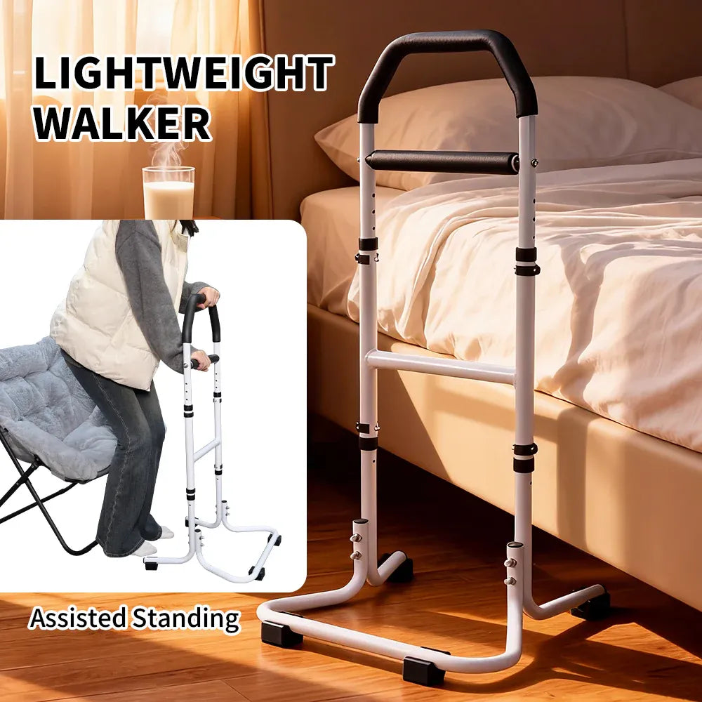 Mobility Standing Aid Aluminium Alloy Handrail Adjustable Height with Non-Slip Base for Seniors and Pregnant Women Couch Assistance Bearing Capacity 100kg