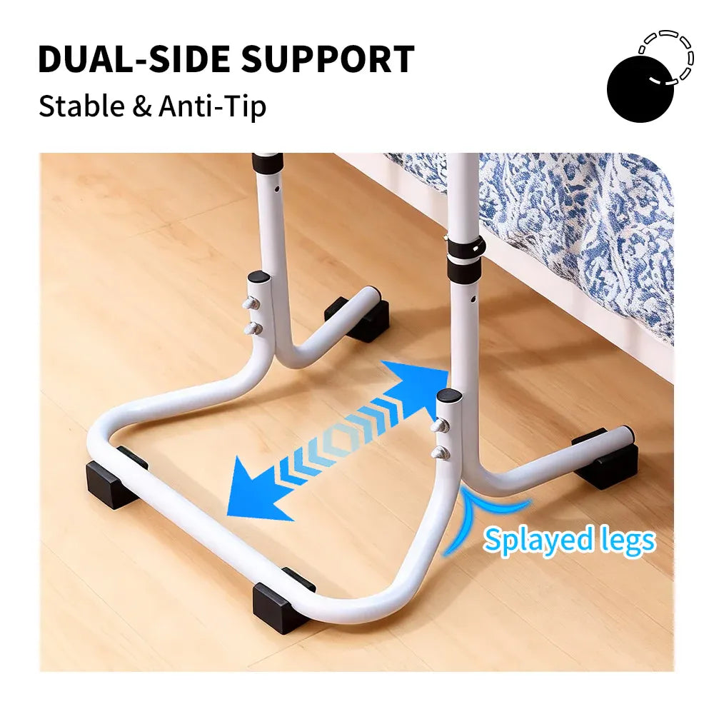 Mobility Standing Aid Aluminium Alloy Handrail Adjustable Height with Non-Slip Base for Seniors and Pregnant Women Couch Assistance Bearing Capacity 100kg