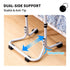 Mobility Standing Aid Aluminium Alloy Handrail Adjustable Height with Non-Slip Base for Seniors and Pregnant Women Couch Assistance Bearing Capacity 100kg