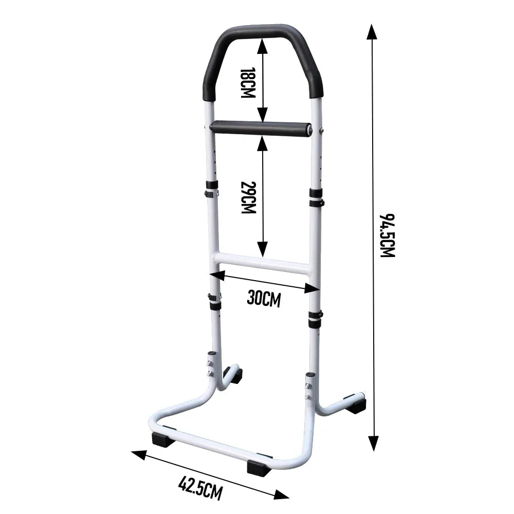 Mobility Standing Aid Aluminium Alloy Handrail Adjustable Height with Non-Slip Base for Seniors and Pregnant Women Couch Assistance Bearing Capacity 100kg