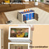 Foldable Storage Cabinet Stackable Bins Household Plastic Closet Multi-purpose Organizer Doors and Top Lid 2 Way Opening with 360 Degree Rotatable Wheels
