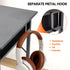 80cm Study Desk Home Office Computer Desk with 2 Fabric Drawers Side Pocket and Hook Modern Small Writing Table for Bedroom Dorm Small Spaces Black