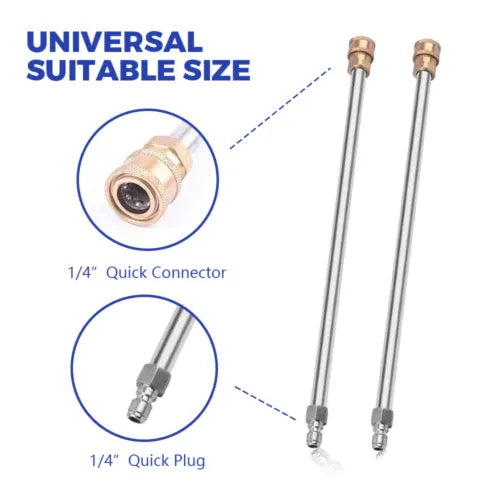 16.5 Inch High-Pressure Surface Cleaner Concrete Cleaner Driveway Cleaner 4000PSI-Stainless Steel with Quick Connector For Concrete Driveway
