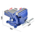 Heavy Duty 4" Bench Vice Table Top Clamp Vise with Anvil Swivel Base For Woodworking Fit for Home and Workshop Application