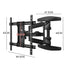 Telescopic Swivel and Tilt TV Monitor Wall Mount Bracket Load up to 85kg Full Motion Long Arm Bracket Max 48.5cm Extension For Most 32-80 inch Flat TVs