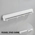 Wall Mounted Drying Rack Black Clothes Airer Space Saver Folding Dryer Bearing Capacity 12KG Foldable Rail With Hooks Indoor Outdoor Balcony Laundry